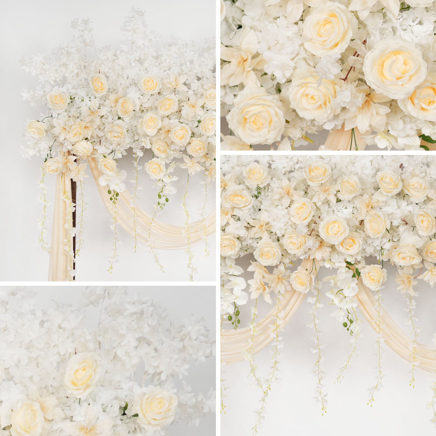 Rose Backdrop Flower Arrangement 9 picture